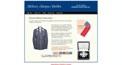 Desktop Screenshot of military-antiques-dublin.com